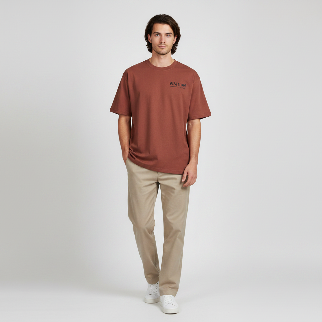 Men Short Sleeve T-Shirt Oversized