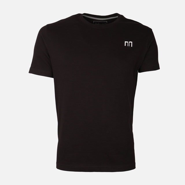 Men Structured Round Neck T-Shirt
