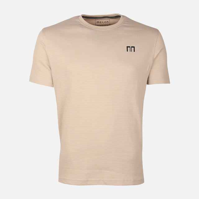 Men Structured Round Neck T-Shirt