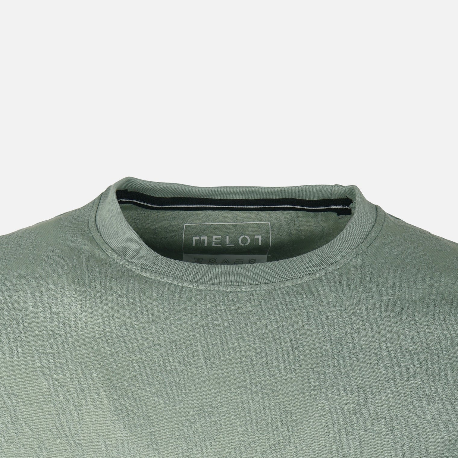 Men Structure T-Shirt Round Neck