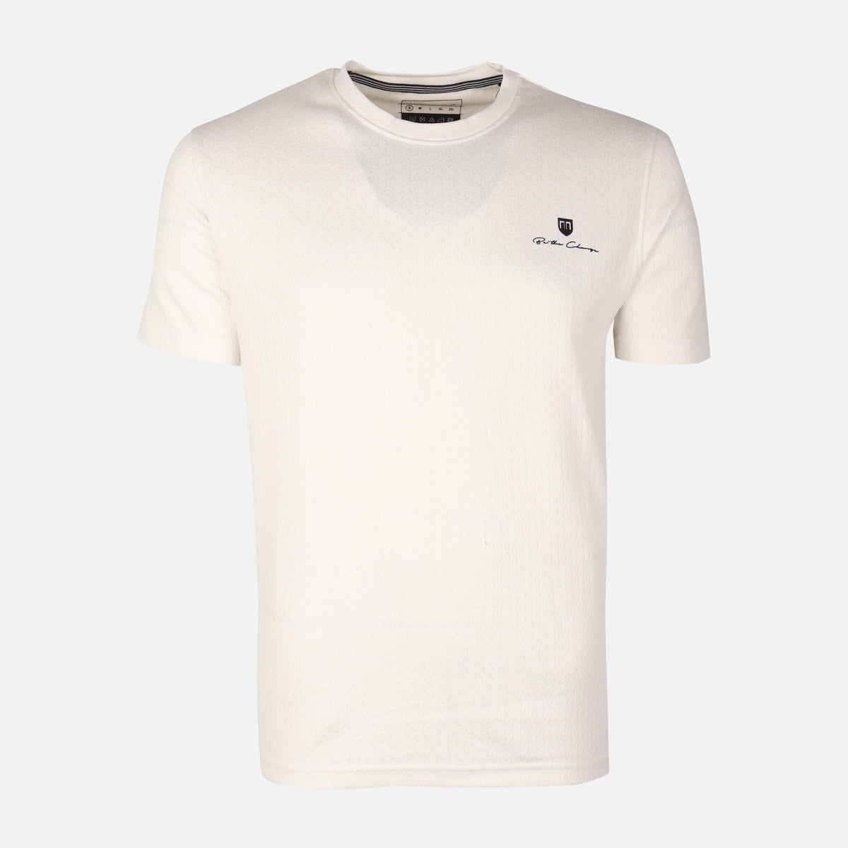 Men Structure T-Shirt Round Neck