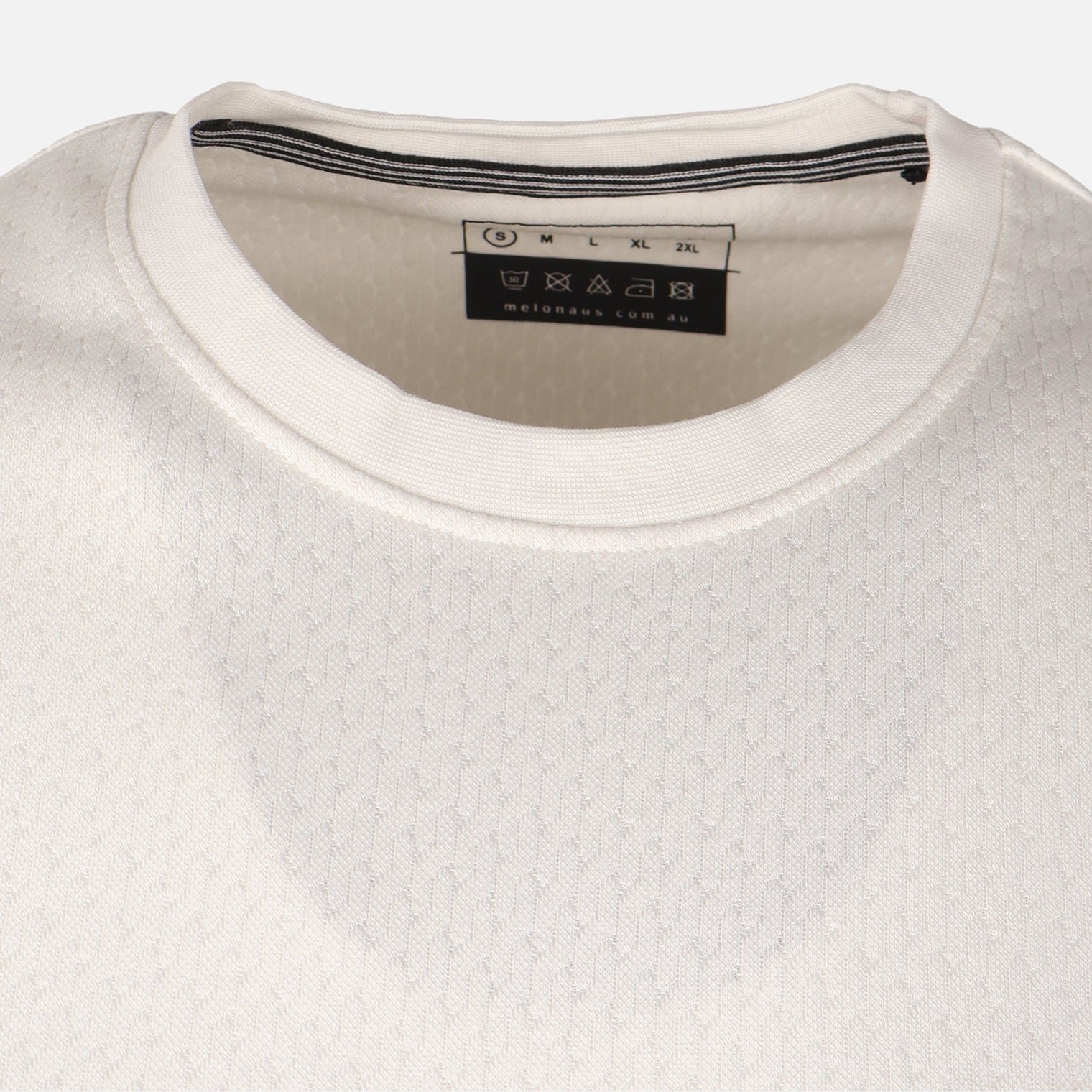 Men Structure T-Shirt Round Neck