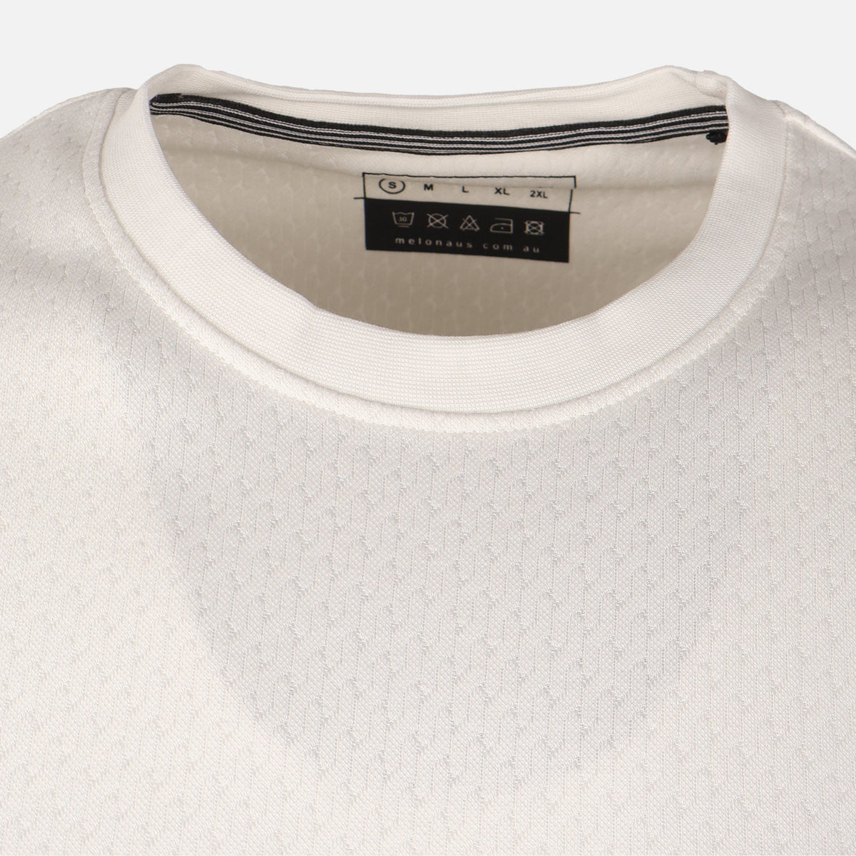 Men Structure T-Shirt Round Neck