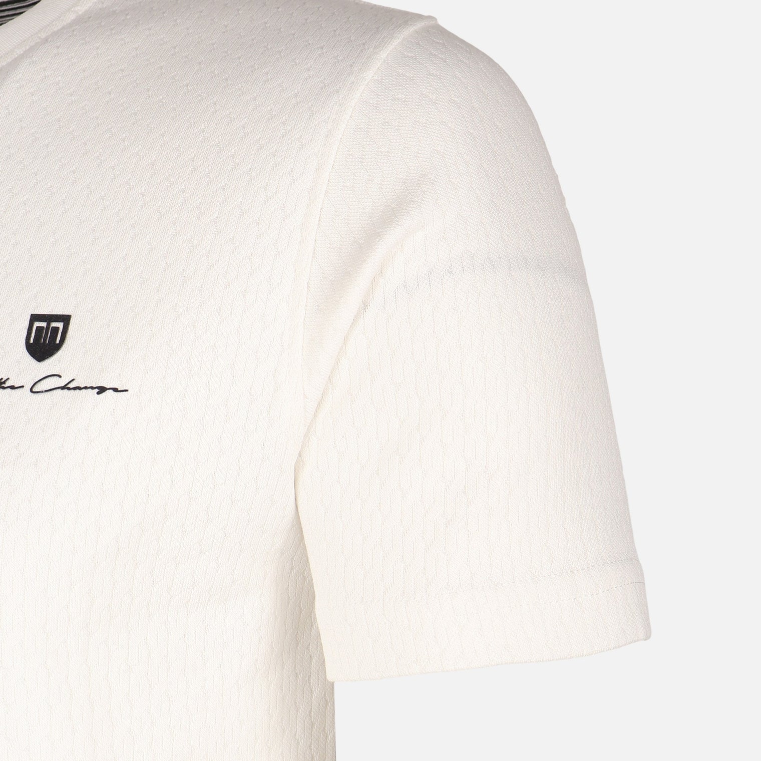 Men Structure T-Shirt Round Neck