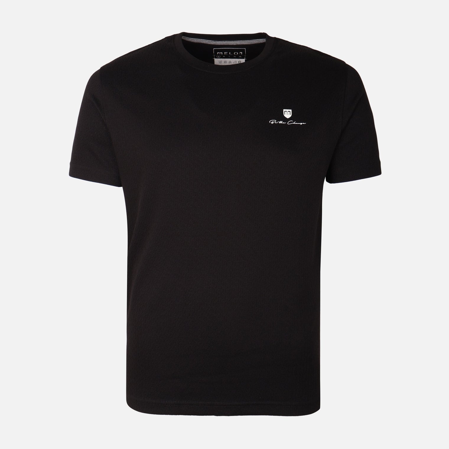 Men Structure T-Shirt Round Neck