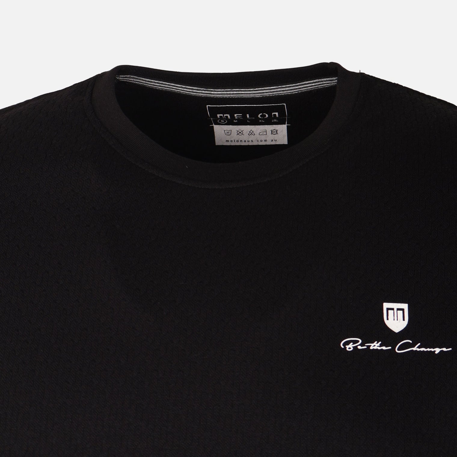 Men Structure T-Shirt Round Neck