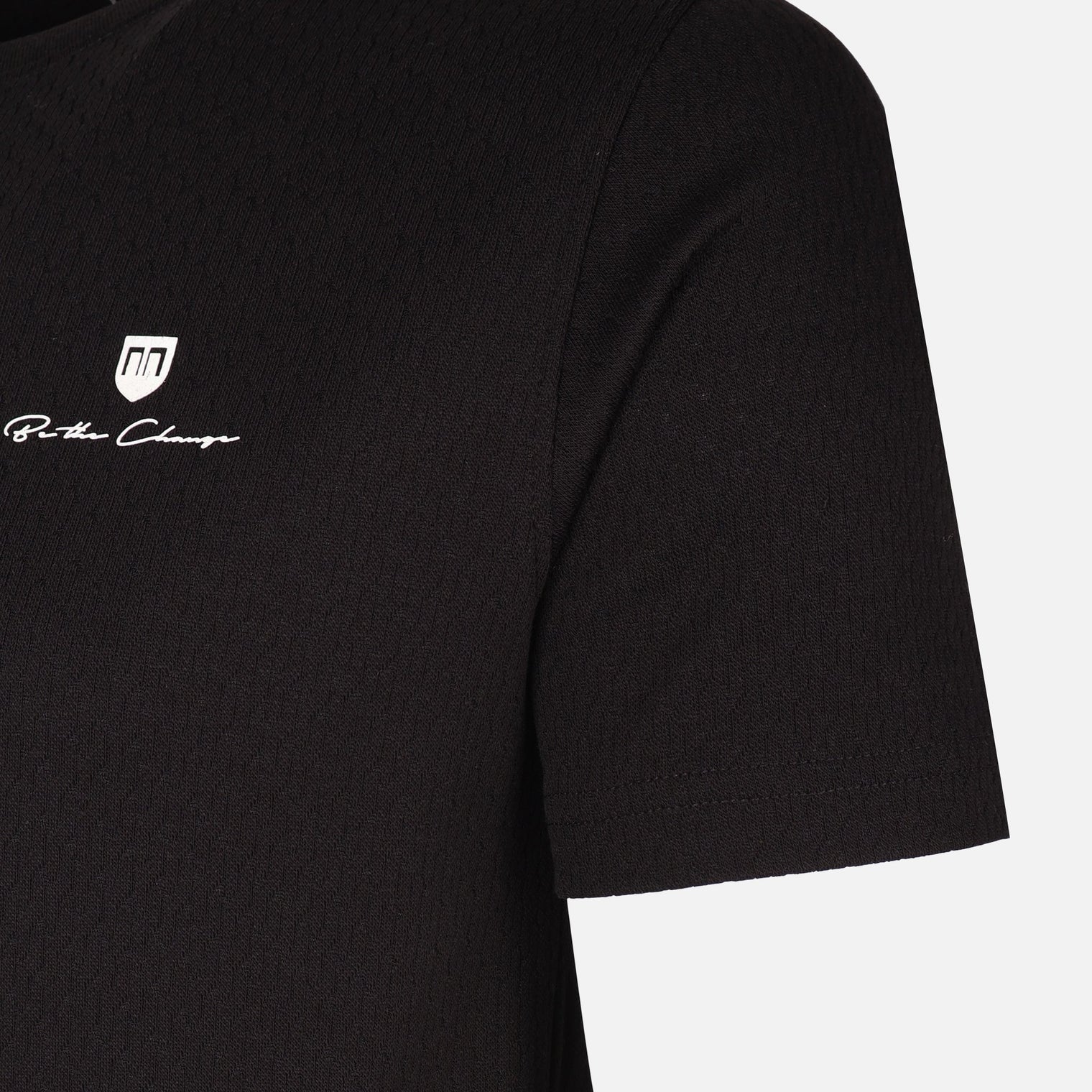 Men Structure T-Shirt Round Neck