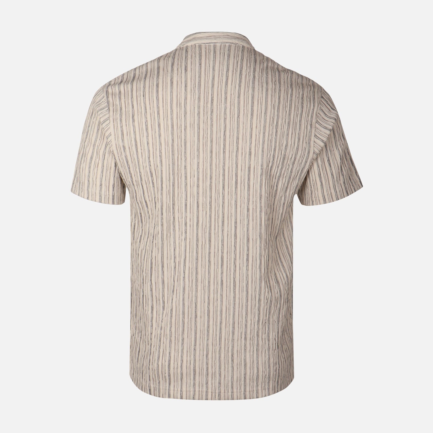 Men Structure T-Shirt Henley Neck