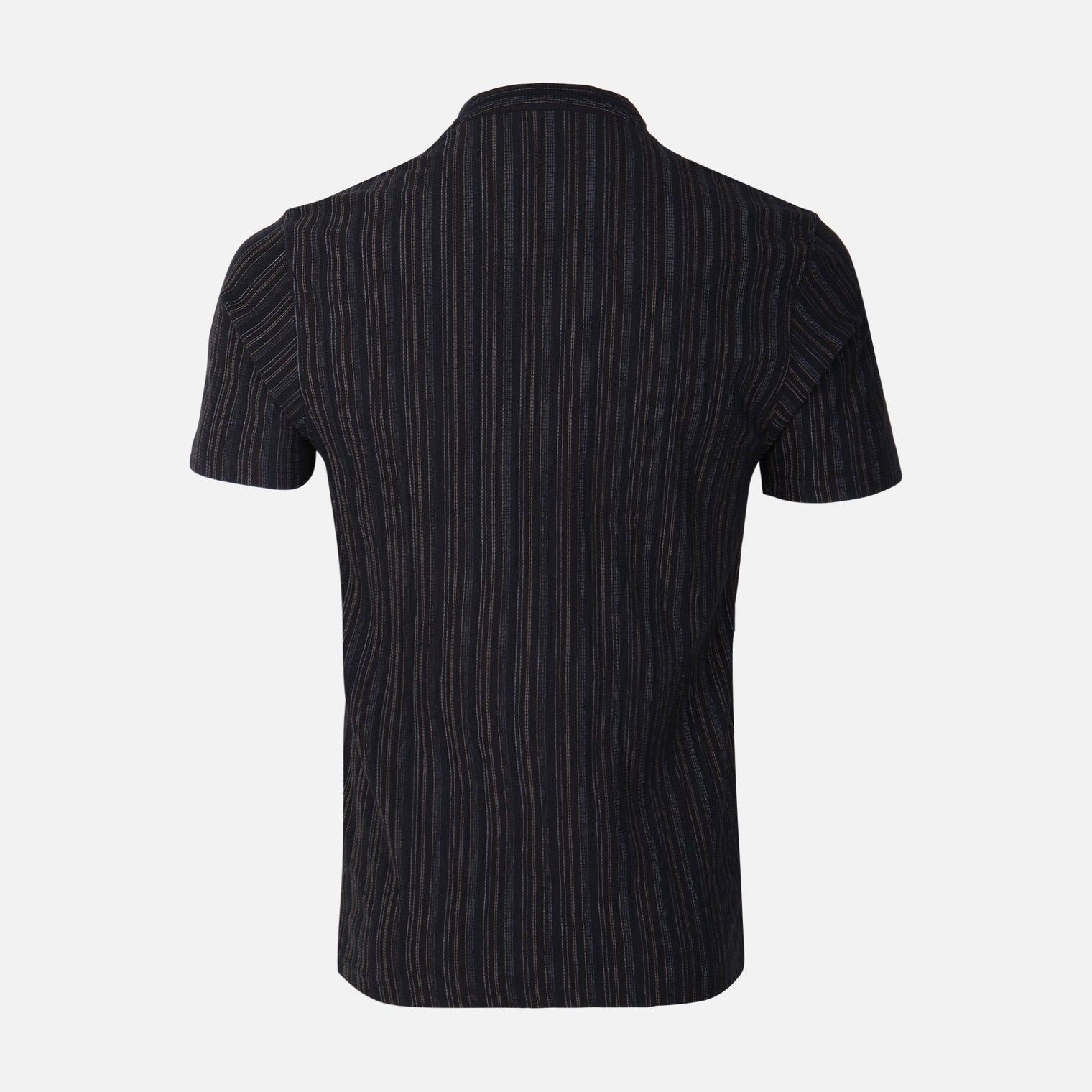 Men Structure T-Shirt Henley Neck