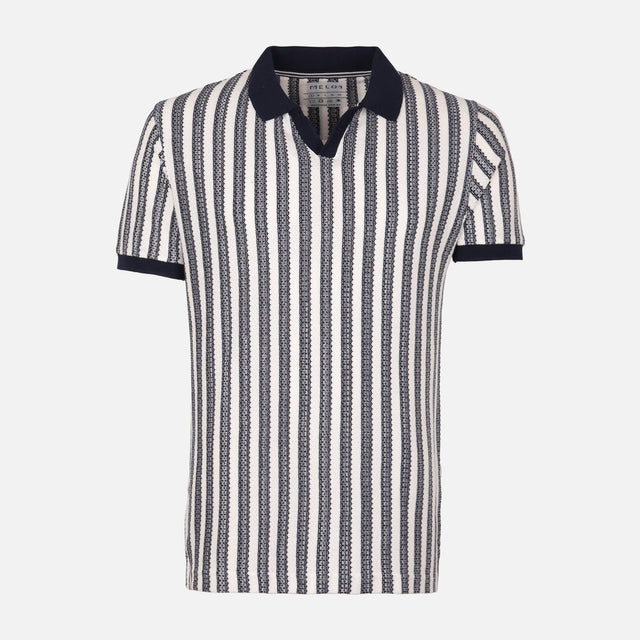 Men'S Striped Polo T-Shirt Short Sleeve