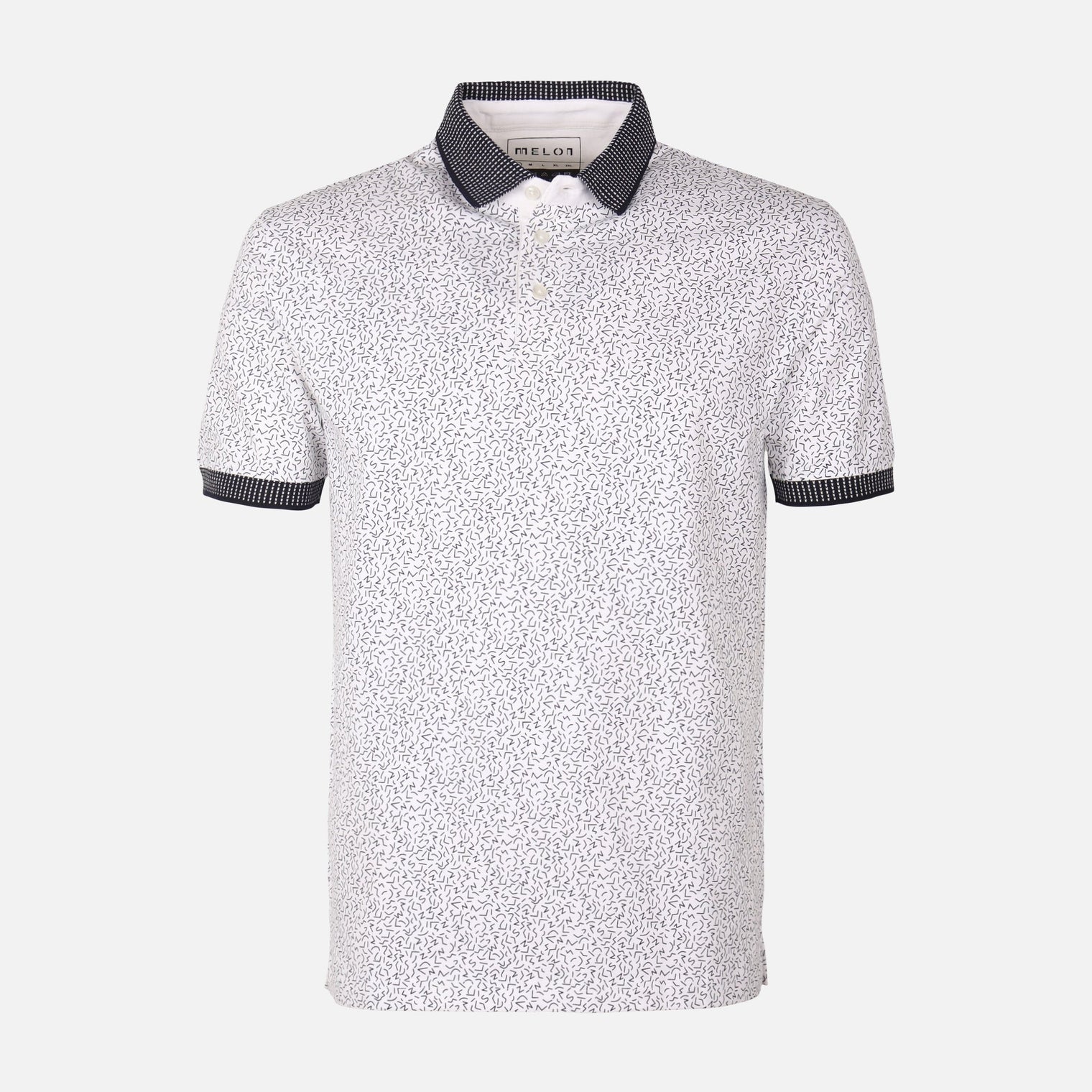 Men All-Over Print Polo T-Shirt Short Sleeve