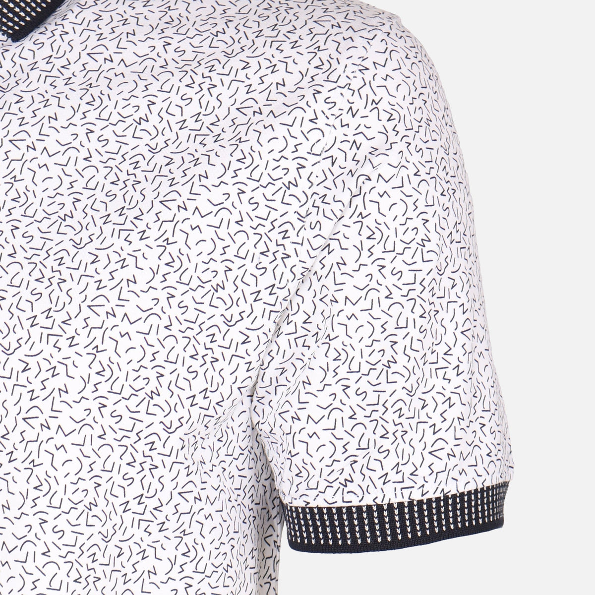Men All-Over Print Polo T-Shirt Short Sleeve