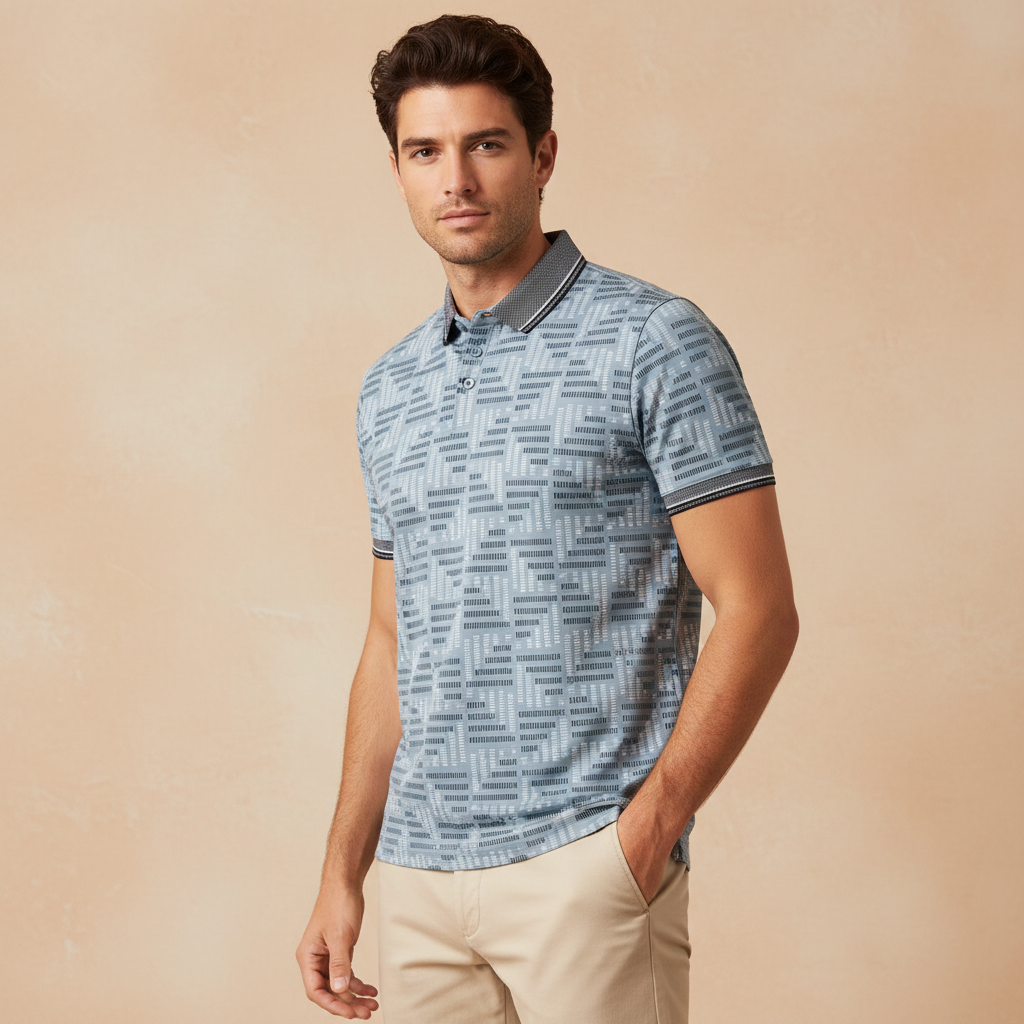 Men Shorts Sleeve Polo T-Shirt