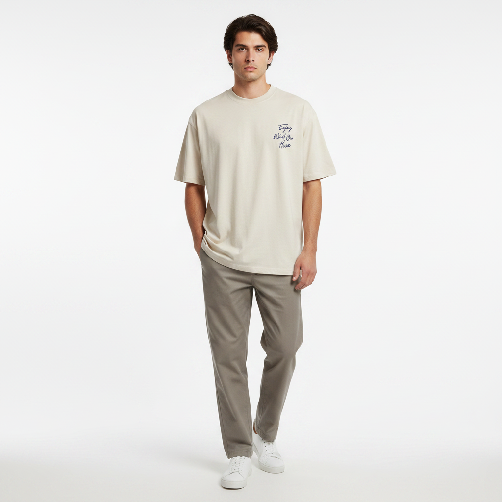 Men Short Sleeve T-Shirt Oversized