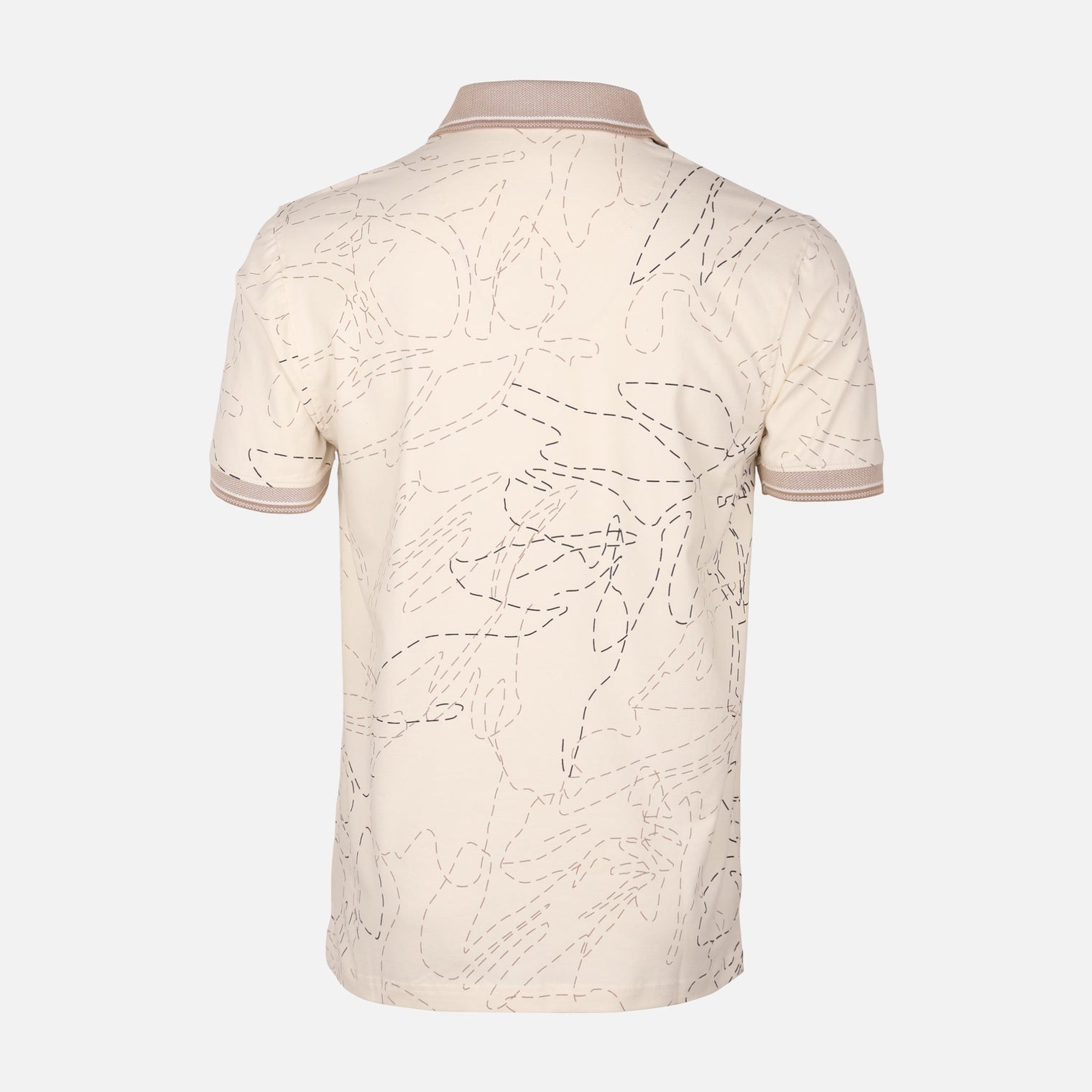 Men All-Over Print Polo T-Shirt Short Sleeve
