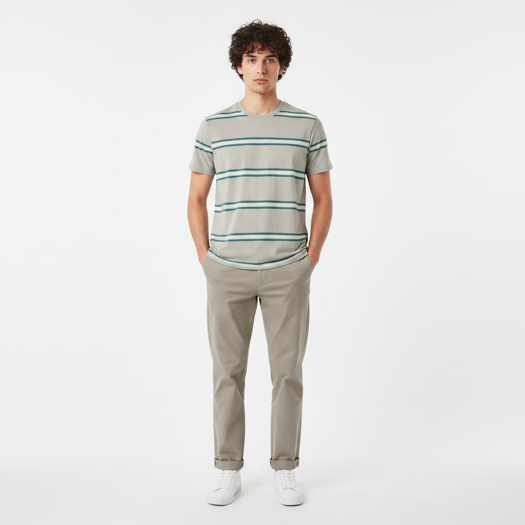 Men Short Sleeve T-Shirt Round Neck