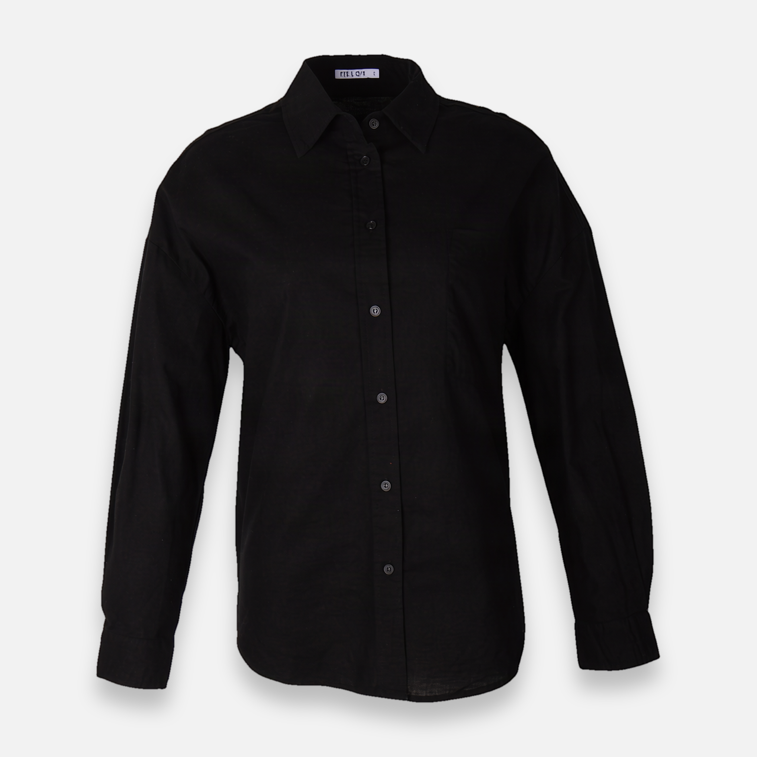 Women Linen Blend Oversized Shirt – Long Sleeve