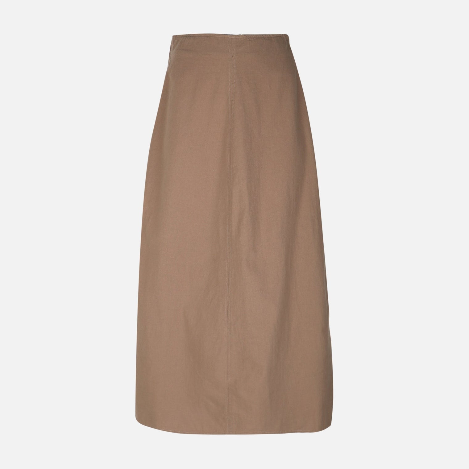 Women Linen Blend Maxi Skirt