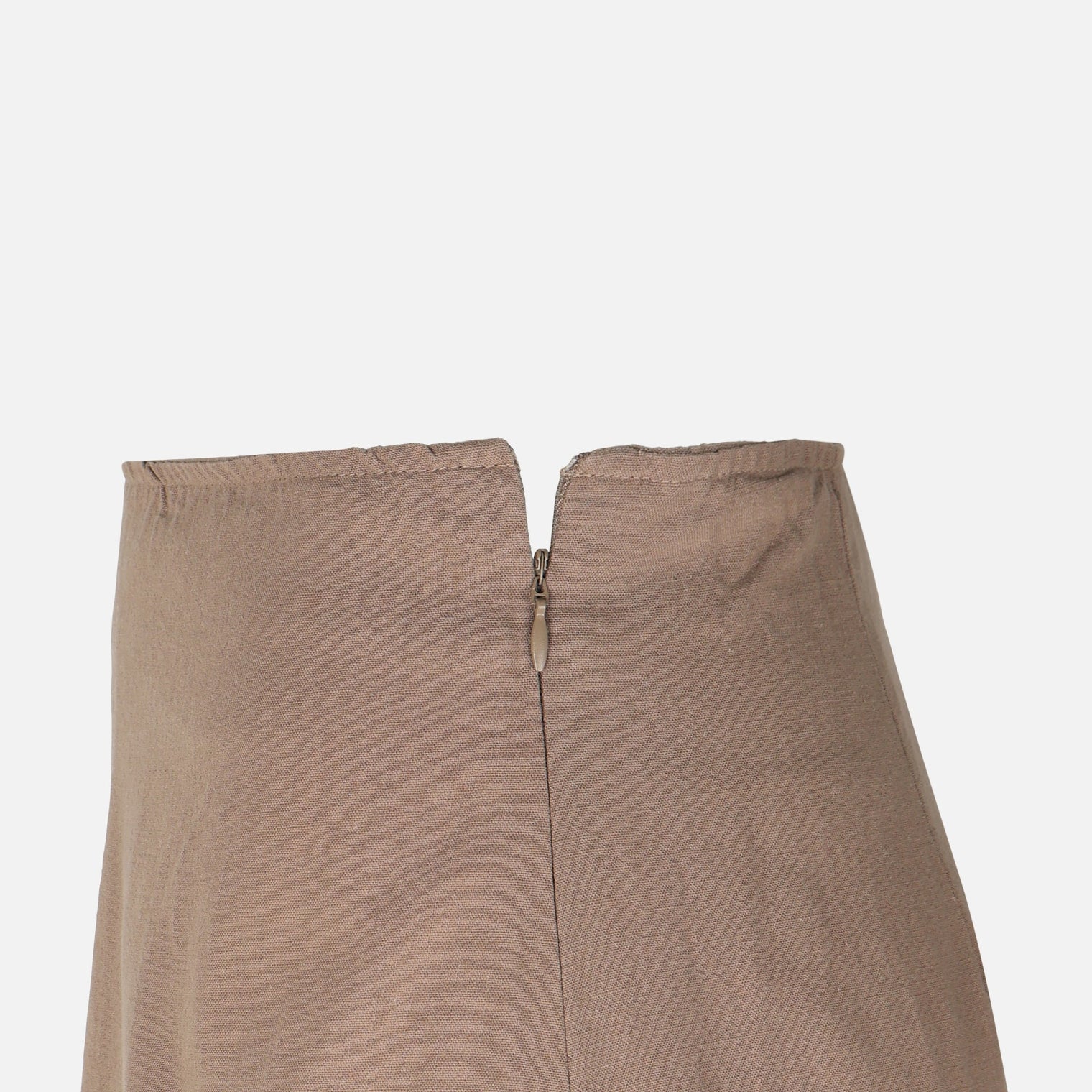 Women Linen Blend Maxi Skirt