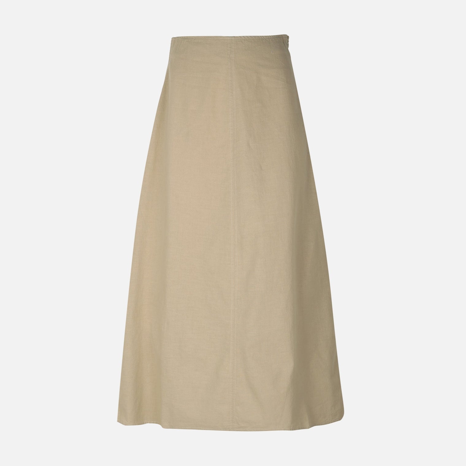 Women Linen Blend Maxi Skirt
