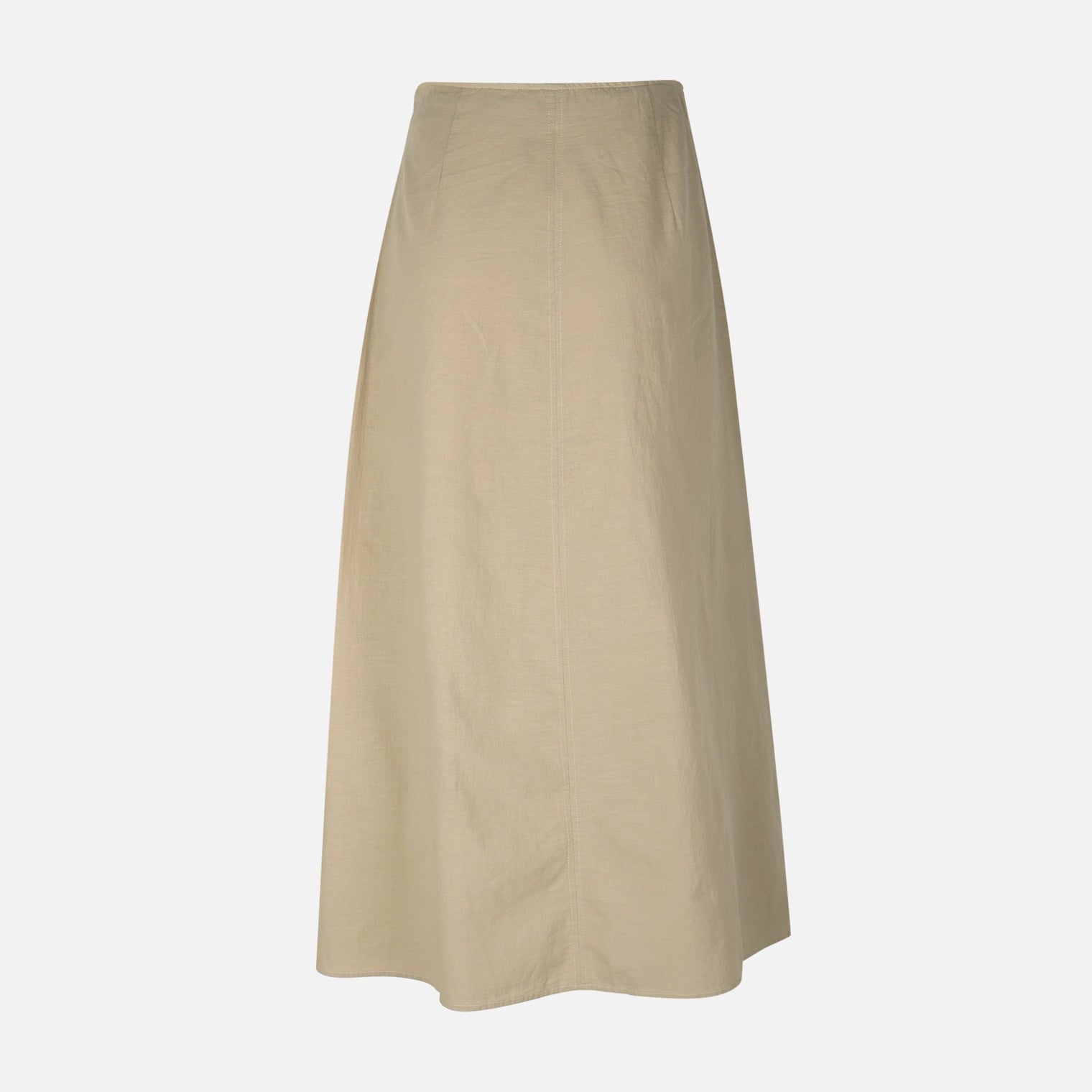 Women Linen Blend Maxi Skirt