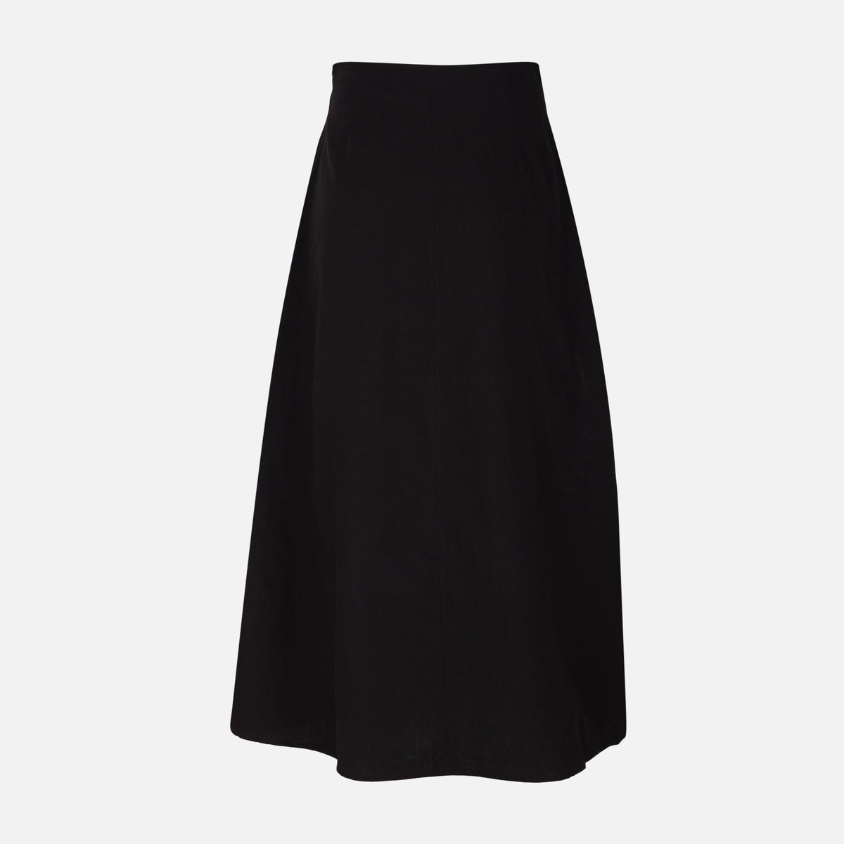 Women Linen Blend Maxi Skirt
