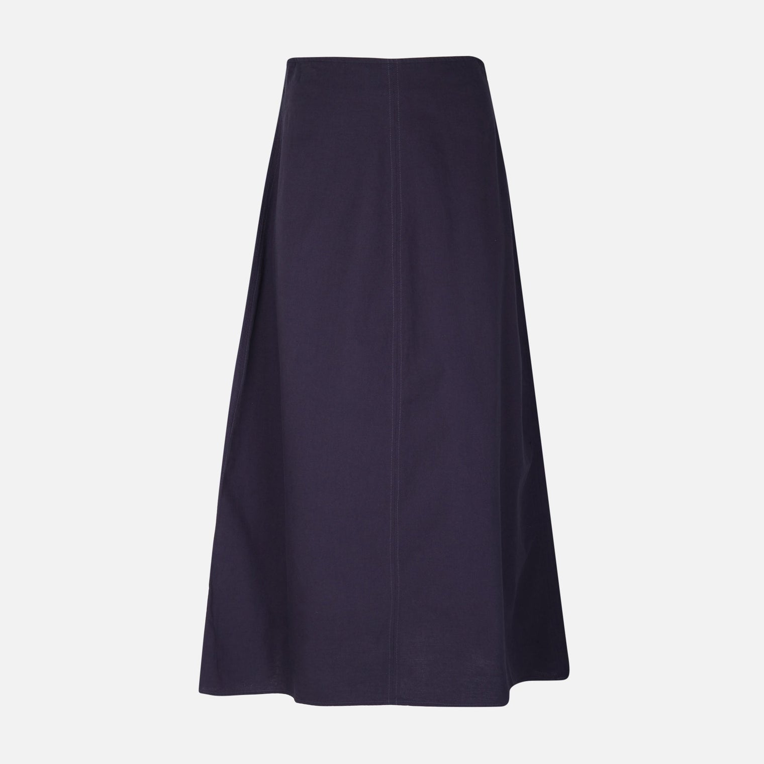 Women Linen Blend Maxi Skirt