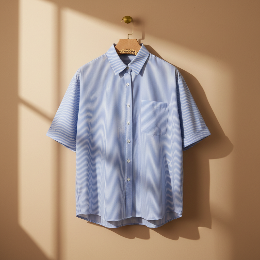 Women Striped Oversized Shirt