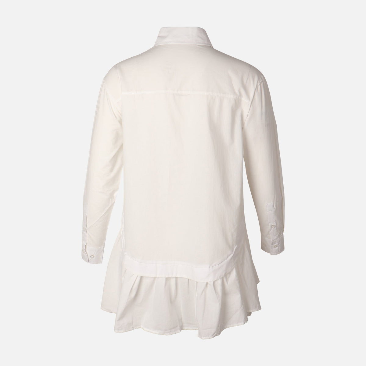 Women Poplin Oversize Button Tunic
