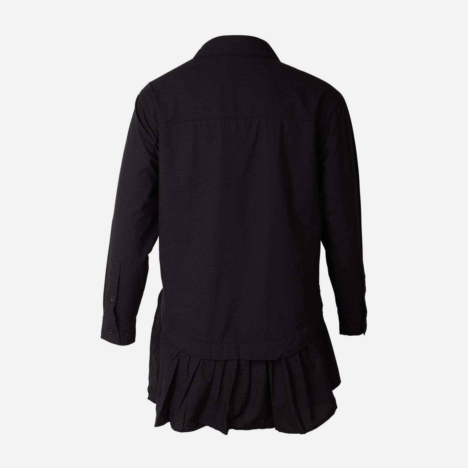 Women Poplin Oversize Button Tunic