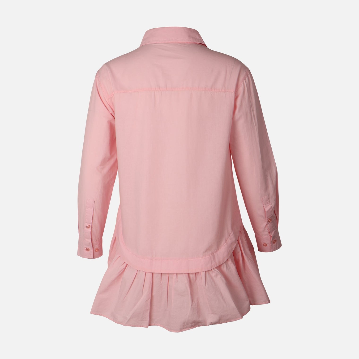 Women Poplin Oversize Button Tunic