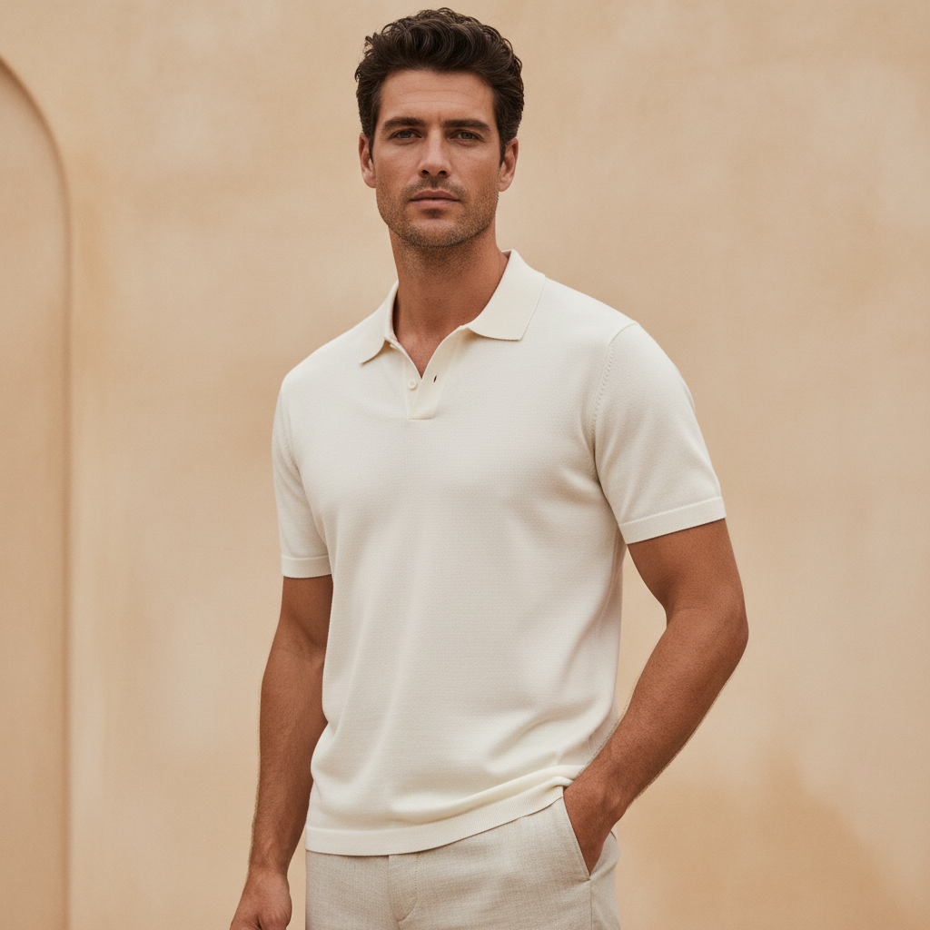 Men Shorts Sleeve Polo T-Shirt