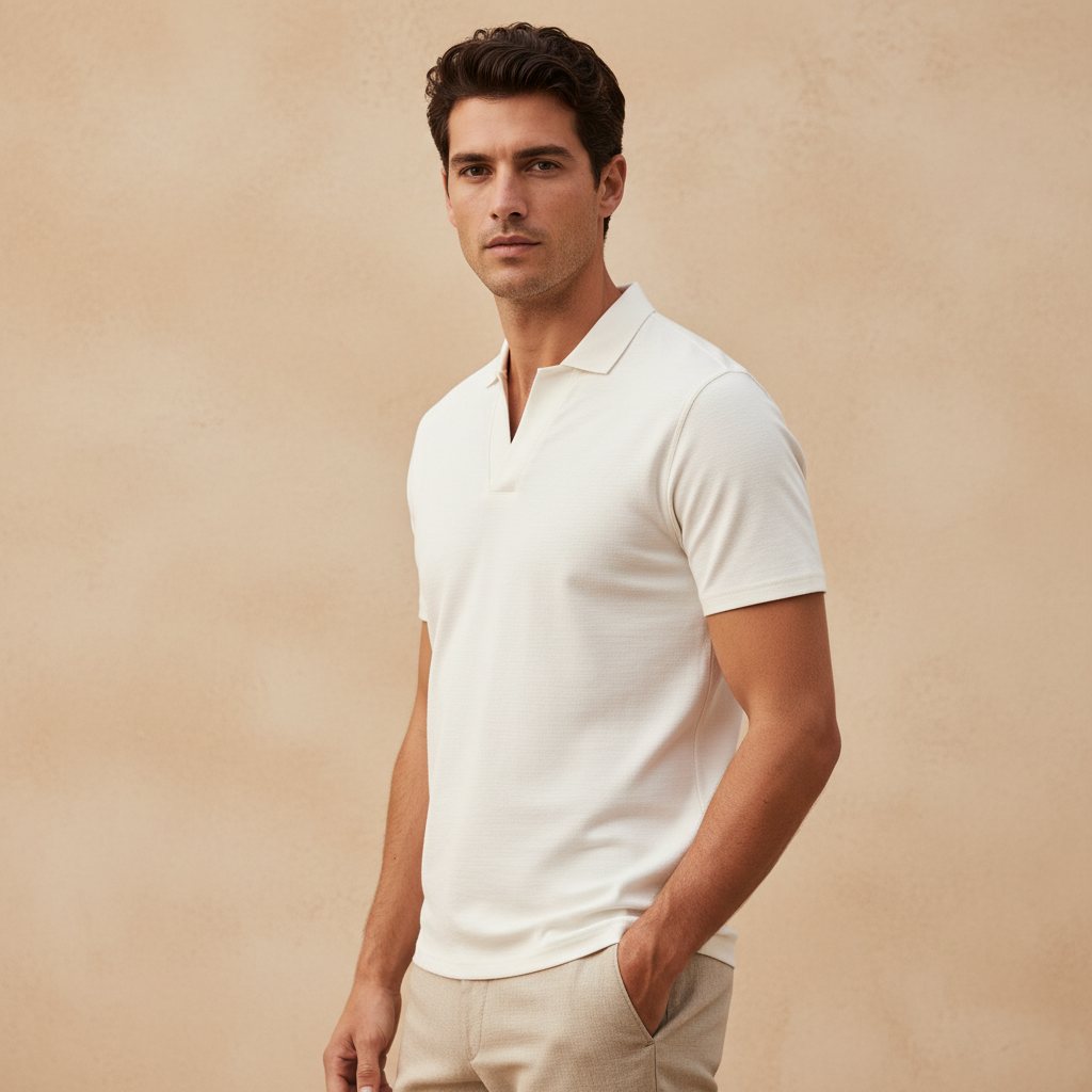 Men Shorts Sleeve Polo T-Shirt