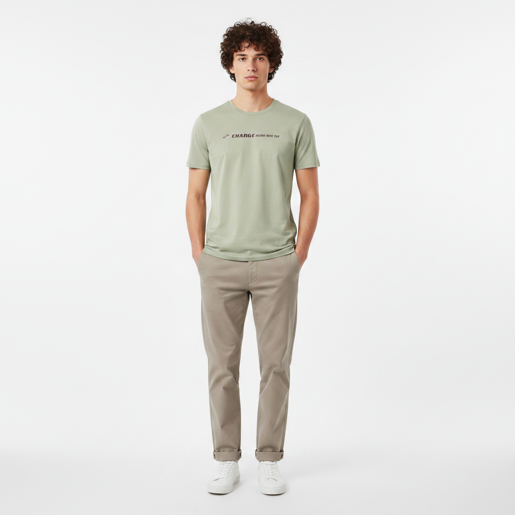 Men T-Shirt Round Neck