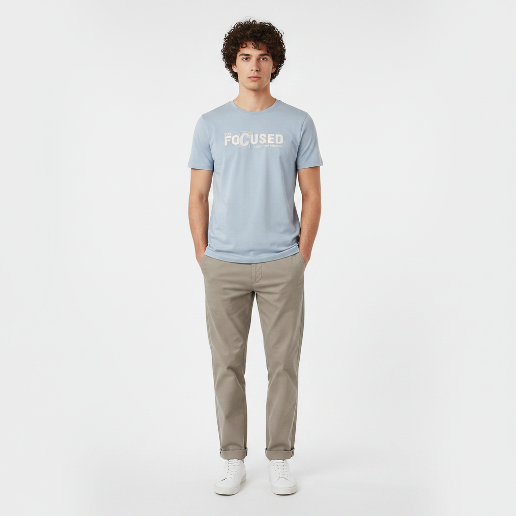 Men T-Shirt Round Neck