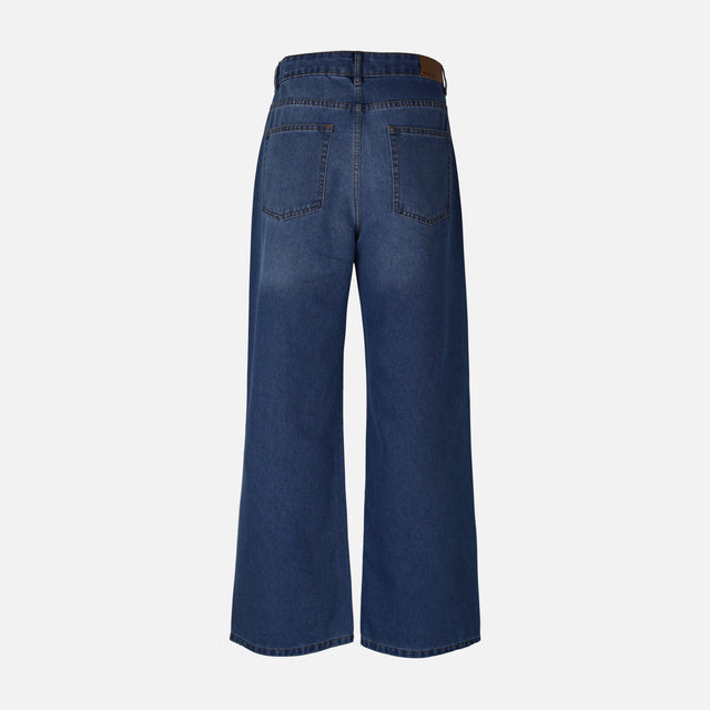 WOMEN BAGGY WIDE PANT JEANS