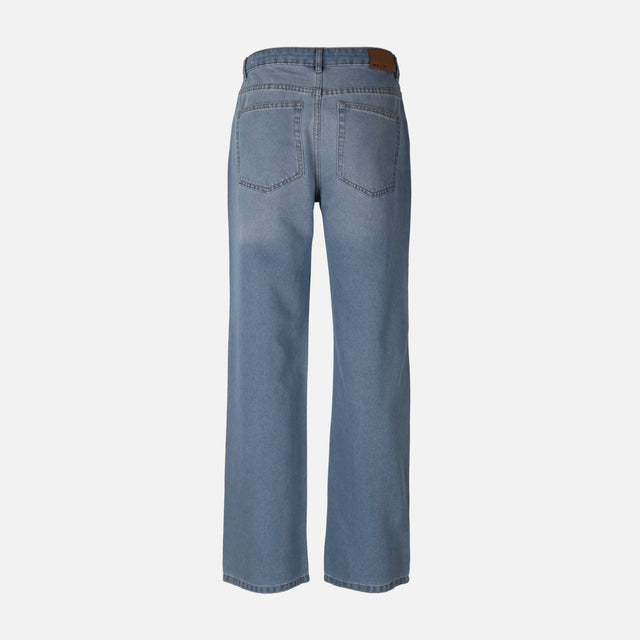 WOMEN STRAIGHT MID WAIST PANT JEANS