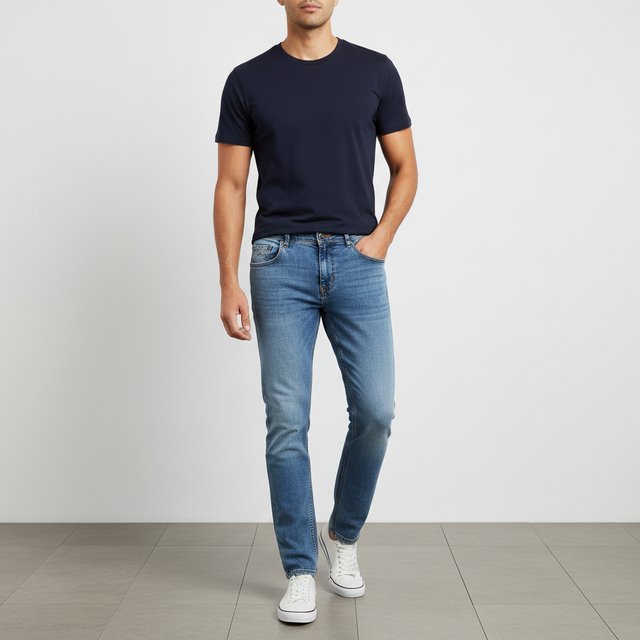 Mens Denim Jeans Pants Cool Max