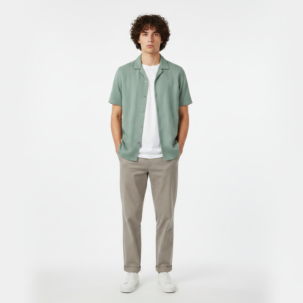 Men Resort Shirt Short Sleeve