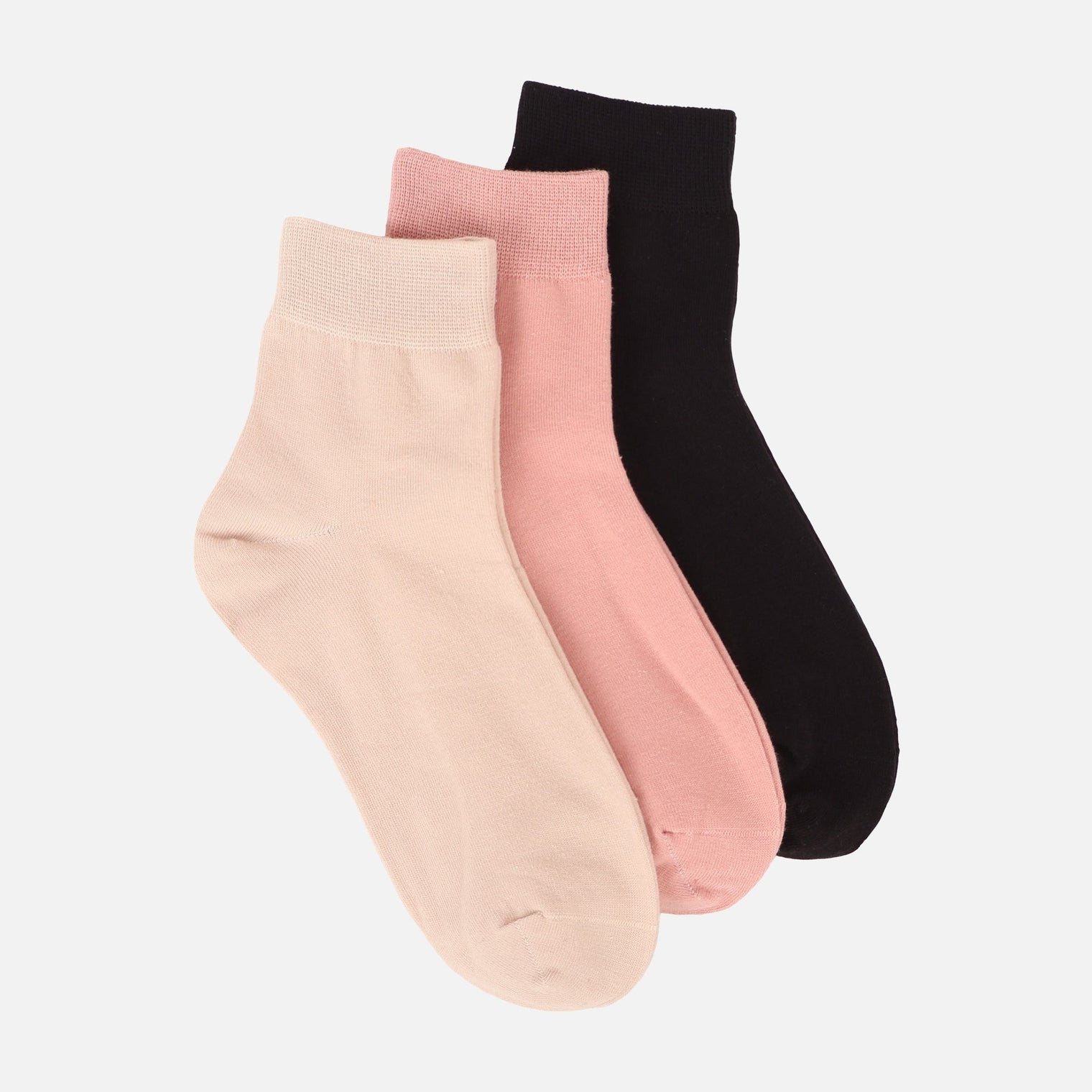 Ladies Quarter Socks 3 Pairs