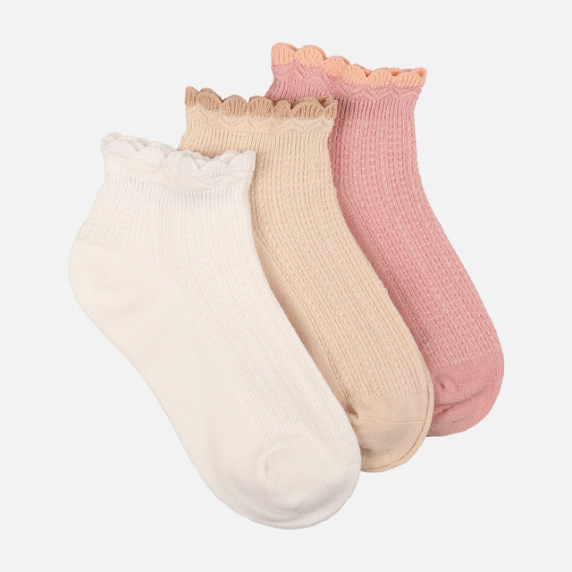 Girls Socks Ankle 3Pairs