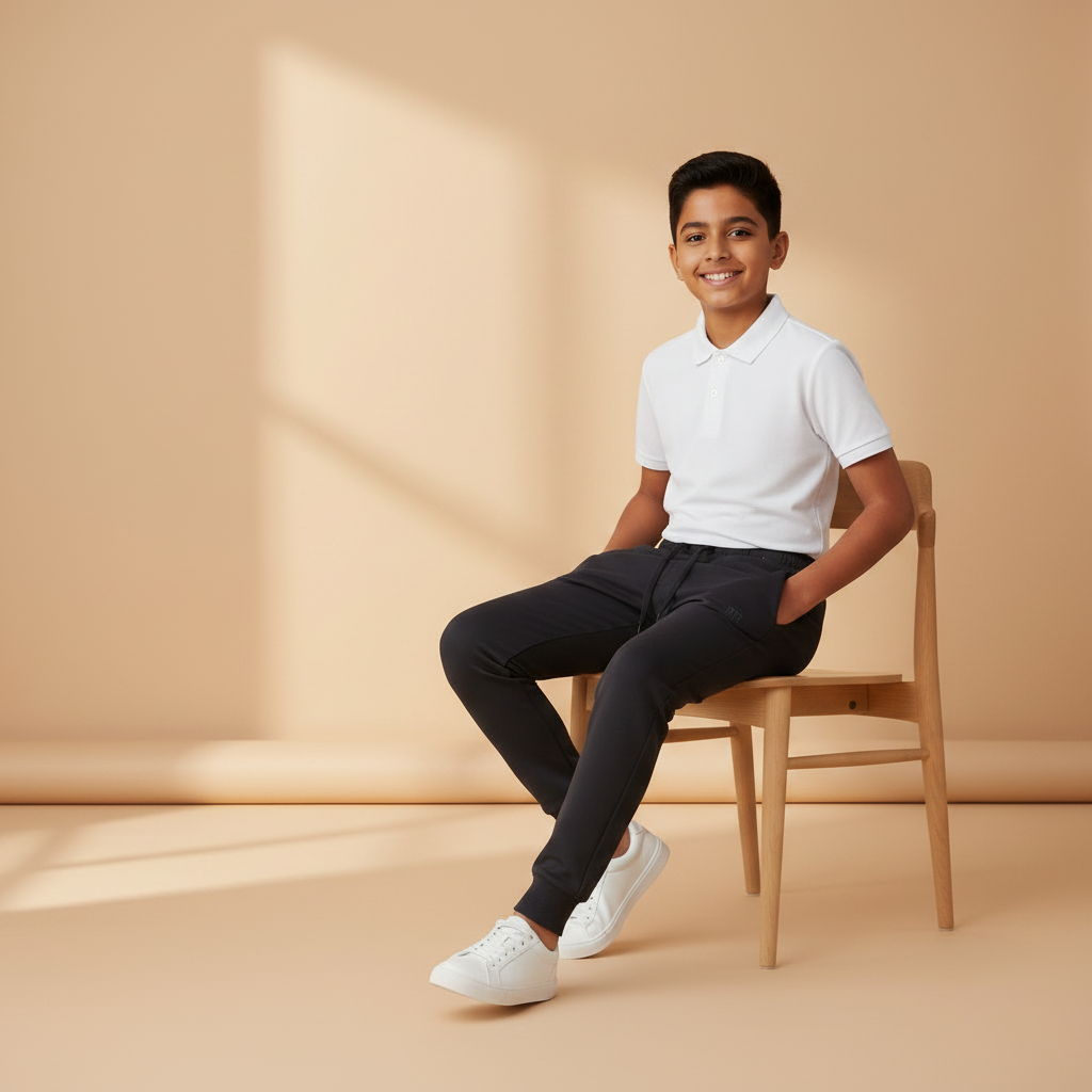 Boys Knitted School Pants