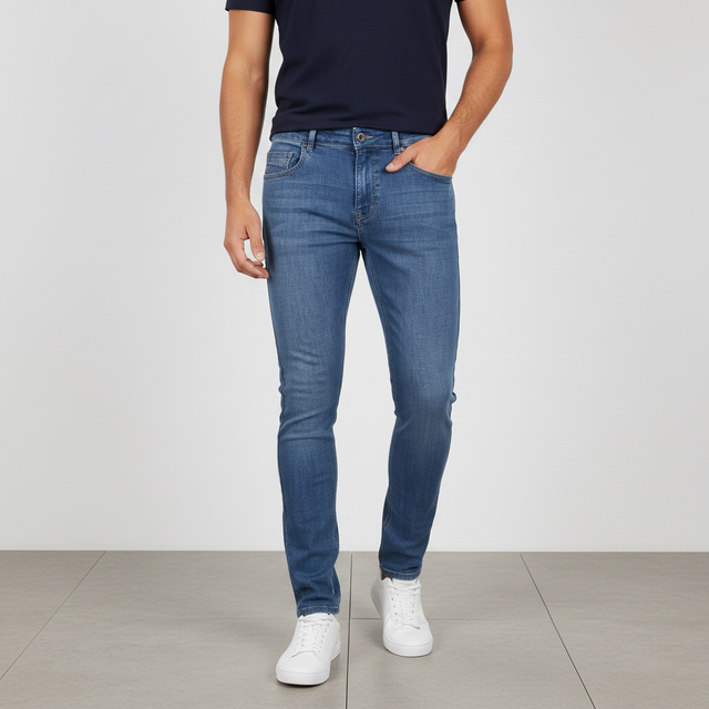Men Denim Pants Jeans Slim Fit