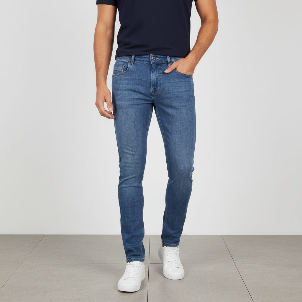 Men Denim Pants Jeans Slim Fit