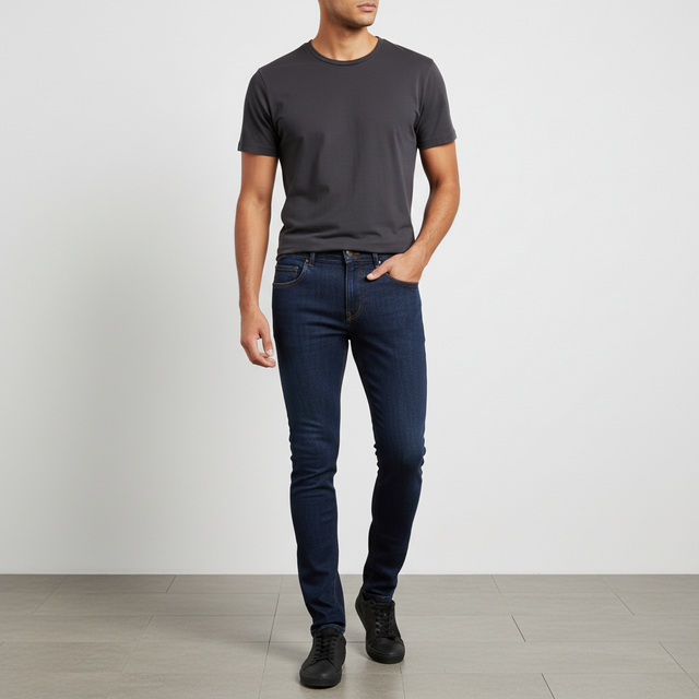 Men Denim Pants Jeans Skinny Fit