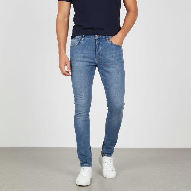 Men Denim Pants Jeans Skinny Fit
