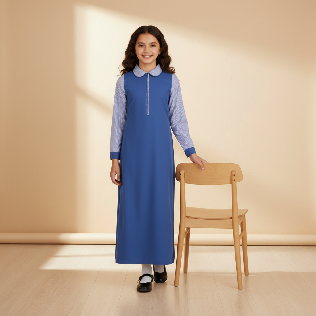 Girls Muthawasat Maxi Long Sleeve Dress