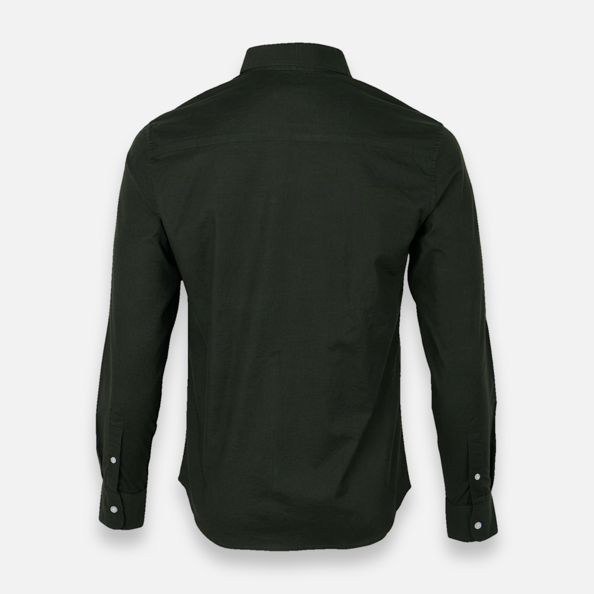 Men Basic Oxford Shirt Long Sleeve Spandex