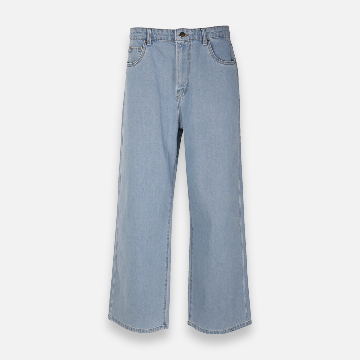 Womens Denim Pants Jeans Wide Leg