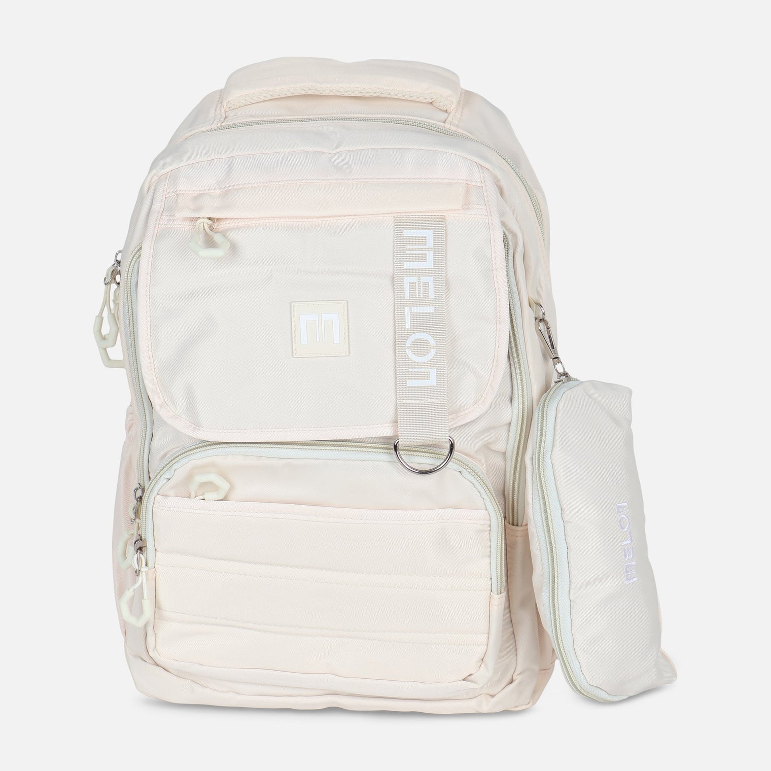 JUNIOR MELON SCHOOL BACKPACK +LONG SHAPE PENCIL CASE (30*45*18CM)